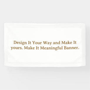 Create Your Personalise 1.6' x 3' Banner