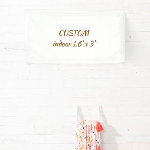 create your personalise 1.6' x 3' indoor banner