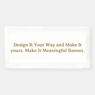 Create Your Personalise 1' x 2' Banner