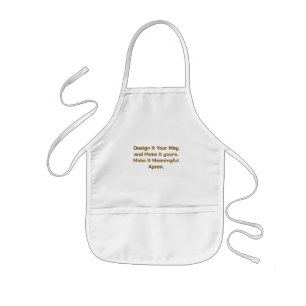 Create Your Personalise 20"l x 15"w Kids Apron