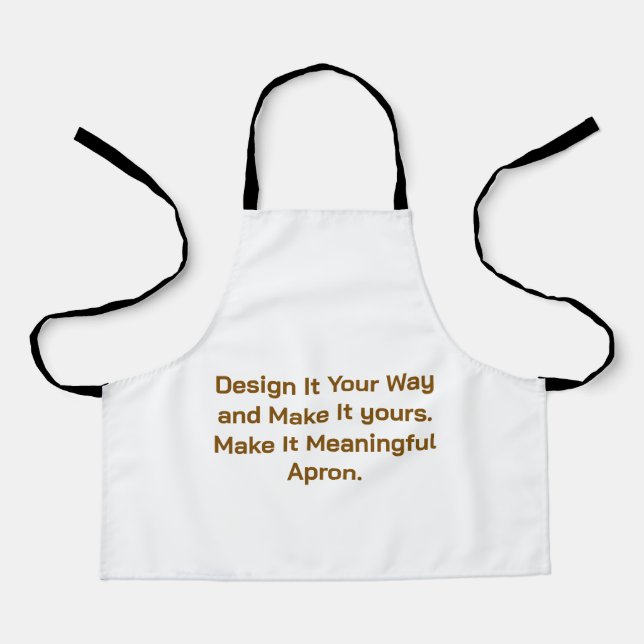 Create Your Personalise 20" length x 24" width Apron (Front)