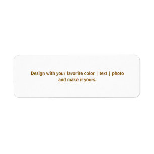 Create Your Personalise 2.25" L x 0.75" W Return Address Label