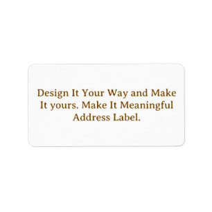 Create Your Personalise 2.375" L x 1.25" W Label