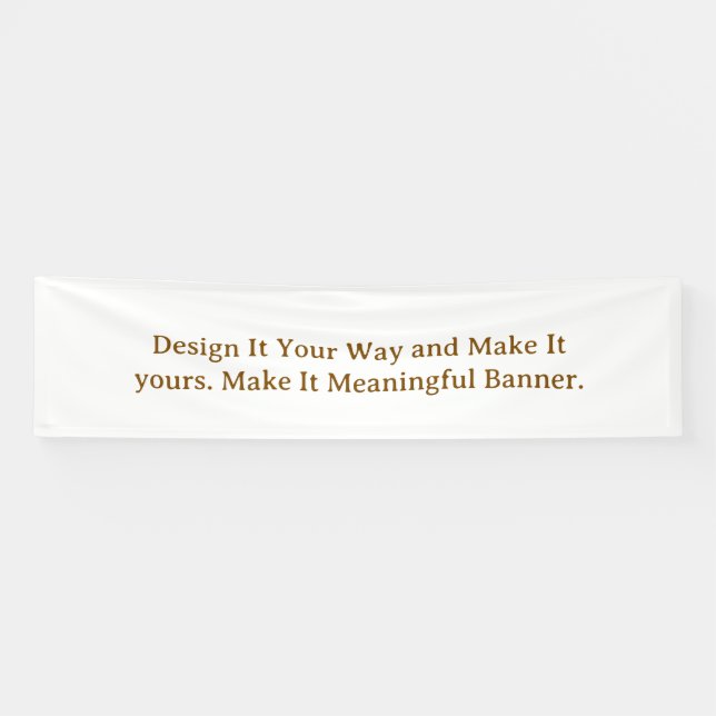 Create Your Personalise 2.5' x 10' Banner (Horizontal)