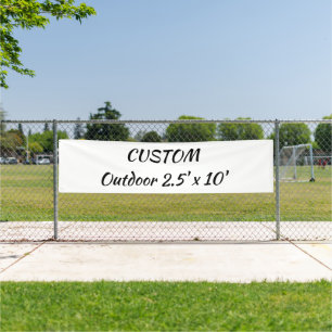 create your personalise 2.5' x 10' outdoor banner