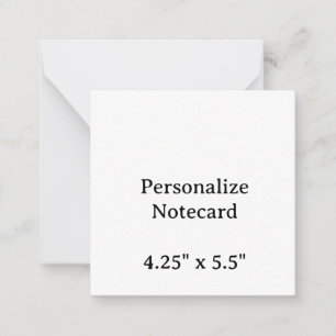 Create Your Personalise 2.5" x 2.5" Flat Notecard