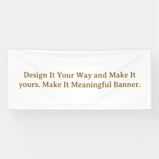 Create Your Personalise 2.5' x 6' Banner