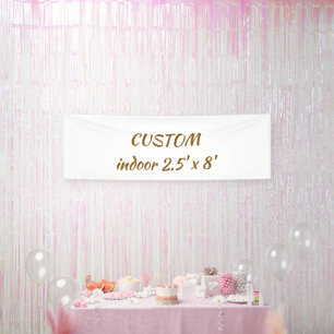 create your personalise 2.5' x 8' indoor banner