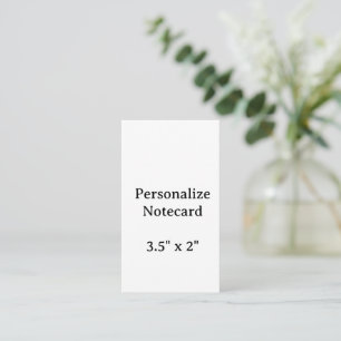 Create Your Personalise 3.5" x 2" Flat Notecard