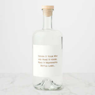 Create Your Personalise 3.5" x 4" Liquor Bottle Label