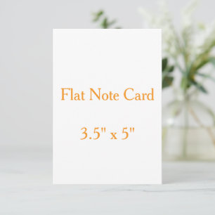 Create your personalise 3.5" x 5"Squared Flat Card