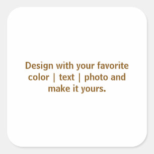 Create Your Personalise 3 inch Square Sticker