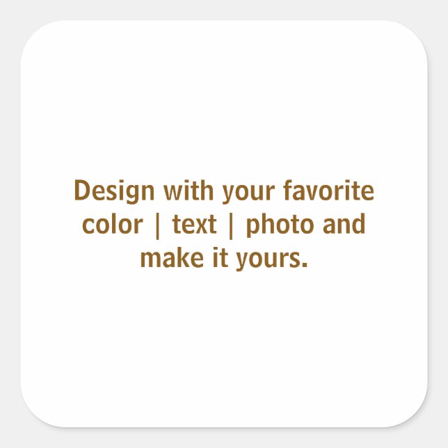 Create Your Personalise 3 inch Square Sticker (Front)