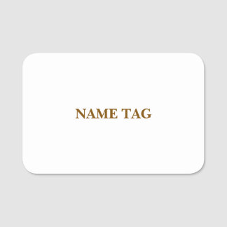 Create Your Personalise 3" X 2" Rectangle Name Tag