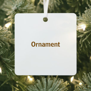 Create Your Personalise 3” x 3” Metal Tree Decoration