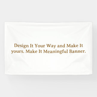 Create Your Personalise 3' x 5' Banner