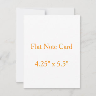 Create your personalise 4.25" x 5.5" Flat Card