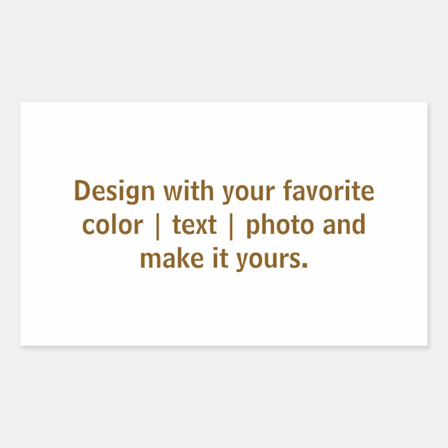 Create Your Personalise 4.5 x 2.7 inch Rectangular Sticker (Front)