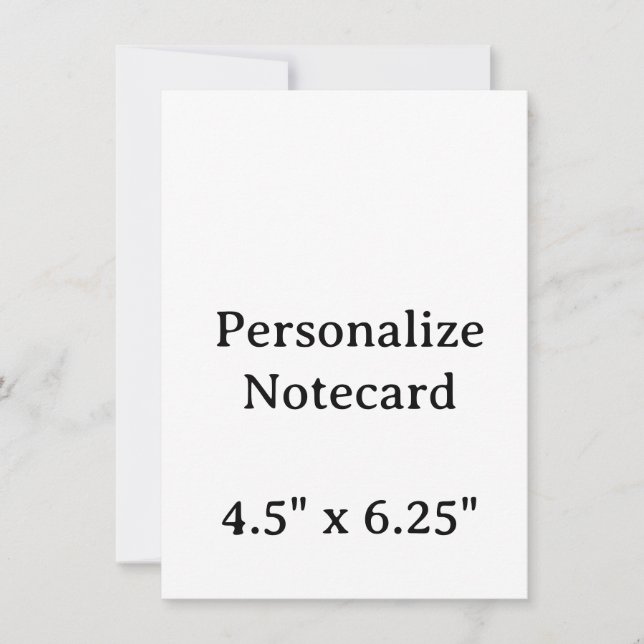 Create Your Personalise 4.5" x 6.25" Flat Notecard (Front)