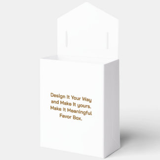 Create Your Personalise 4"w x 2"l x 5"h Favour Box