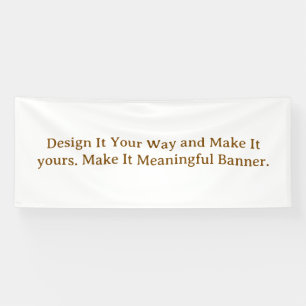 Create Your Personalise 4' x 10' Banner