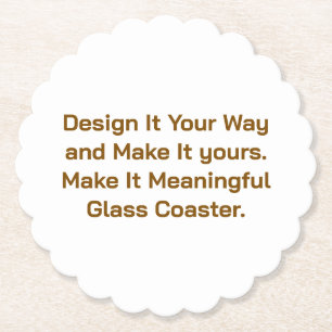 Create Your Personalise 4" x 4" Paper Coaster