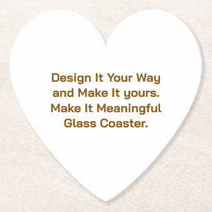 Create Your Personalise 4" x 4" Paper Coaster