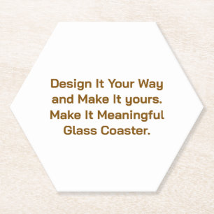 Create Your Personalise 4" x 4" Paper Coaster