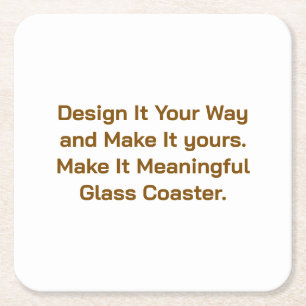 Create Your Personalise 4" x 4" Square Paper Coaster