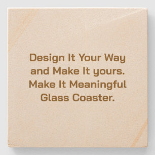 Create Your Personalise 4" x 4" Stone Coaster