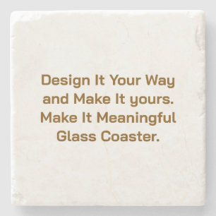 Create Your Personalise 4" x 4" Stone Coaster