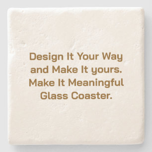 Create Your Personalise 4" x 4" Stone Coaster