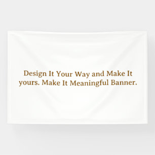 Create Your Personalise 4' x 6' Banner