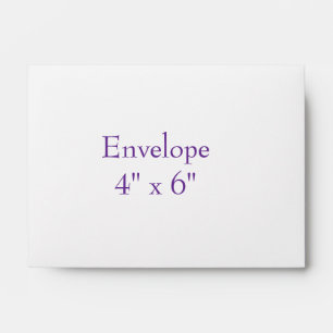 create your personalise 4" x 6" Basic Envelope