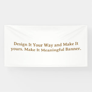 Create Your Personalise 4' x 8' Banner