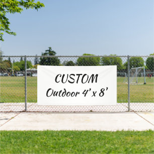 create your personalise 4' x 8'outdoor banner