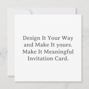 Create Your Personalise 5.25" x 5.25" Invitation