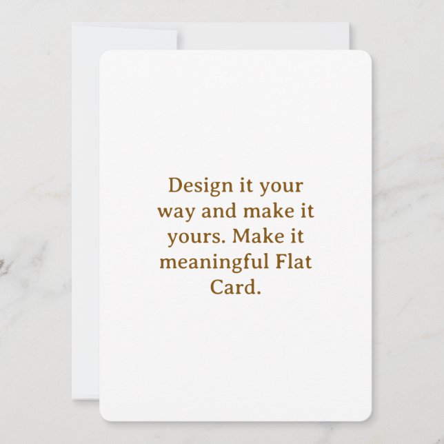 Create Your Personalise 5.5" x 7.5" Flat Card (Front)