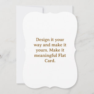 Create Your Personalise 5" x 7" Bracket Flat Card
