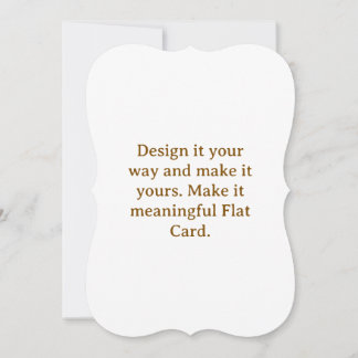 Create Your Personalise 5" x 7" Bracket Flat Card