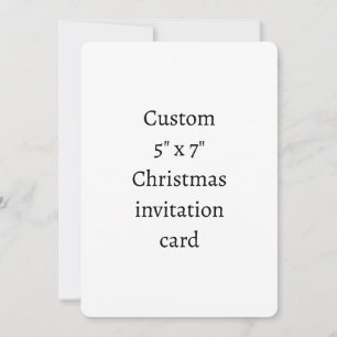 Create Your Personalise 5" x 7" Christmas Invitation