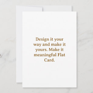 Create Your Personalise 5" x 7" Flat Card
