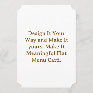 Create Your Personalise 5" x 7" Menus Cards
