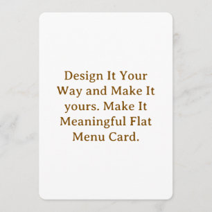 Create Your Personalise 5" x 7" Menus Cards