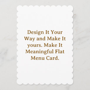 Create Your Personalise 5" x 7" Menus Cards