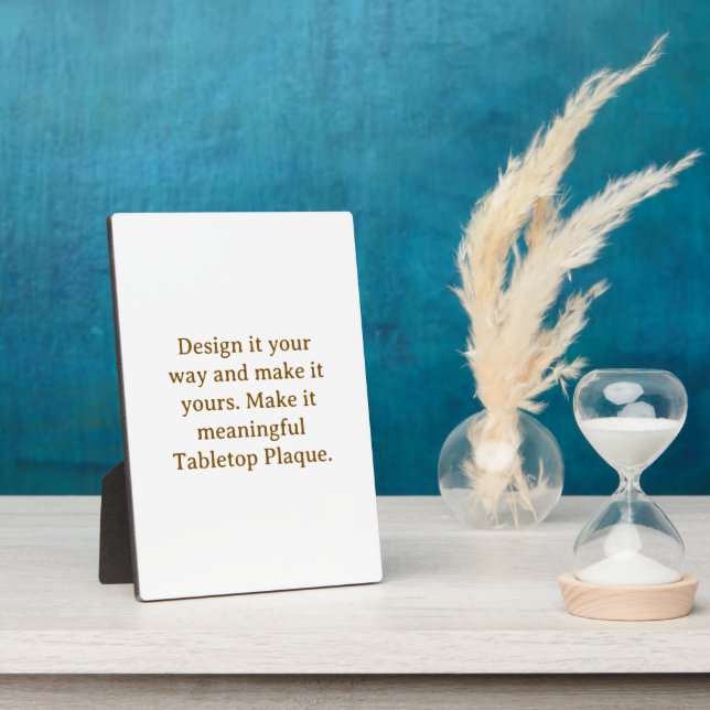 Create Your Personalise 5 x 7" Plaque (Side)