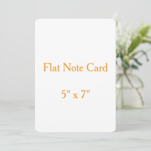 Create your personalise 5" x 7" Rounded Flat Card