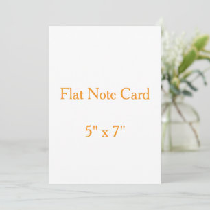 Create your personalise 5" x 7" Squared Flat Card
