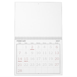 Create Your Personalise 8.5" L x 11" W  Calendar