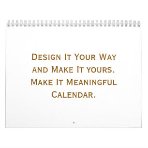 Create Your Personalise 8.5" L x 11" W Calendar